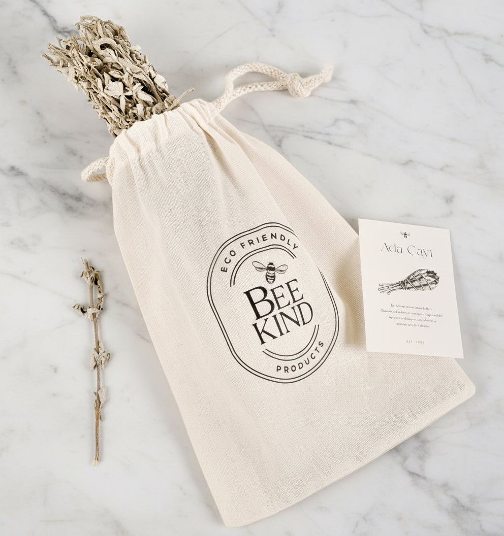 Bee Kind sage smudge pouch