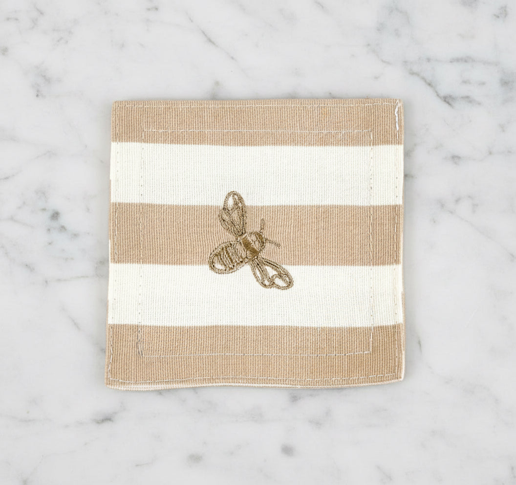 Beige Bee Coaster