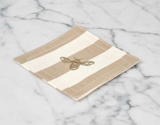 Beige Bee Coaster