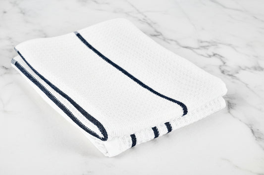 Bee blue stripe kitchen towel