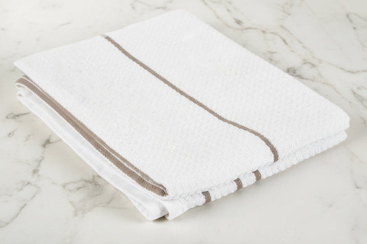 Bee beige stripe kitchen towel